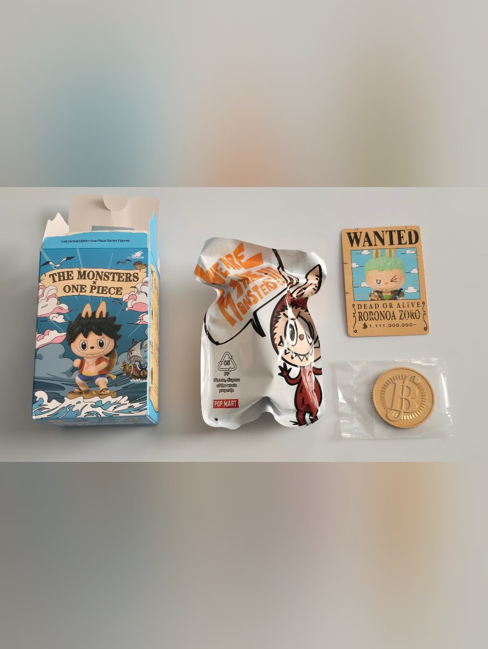 Pop Mart Labubu The Monsters x One Piece Series Roronoa Zoro Figure - BNIF